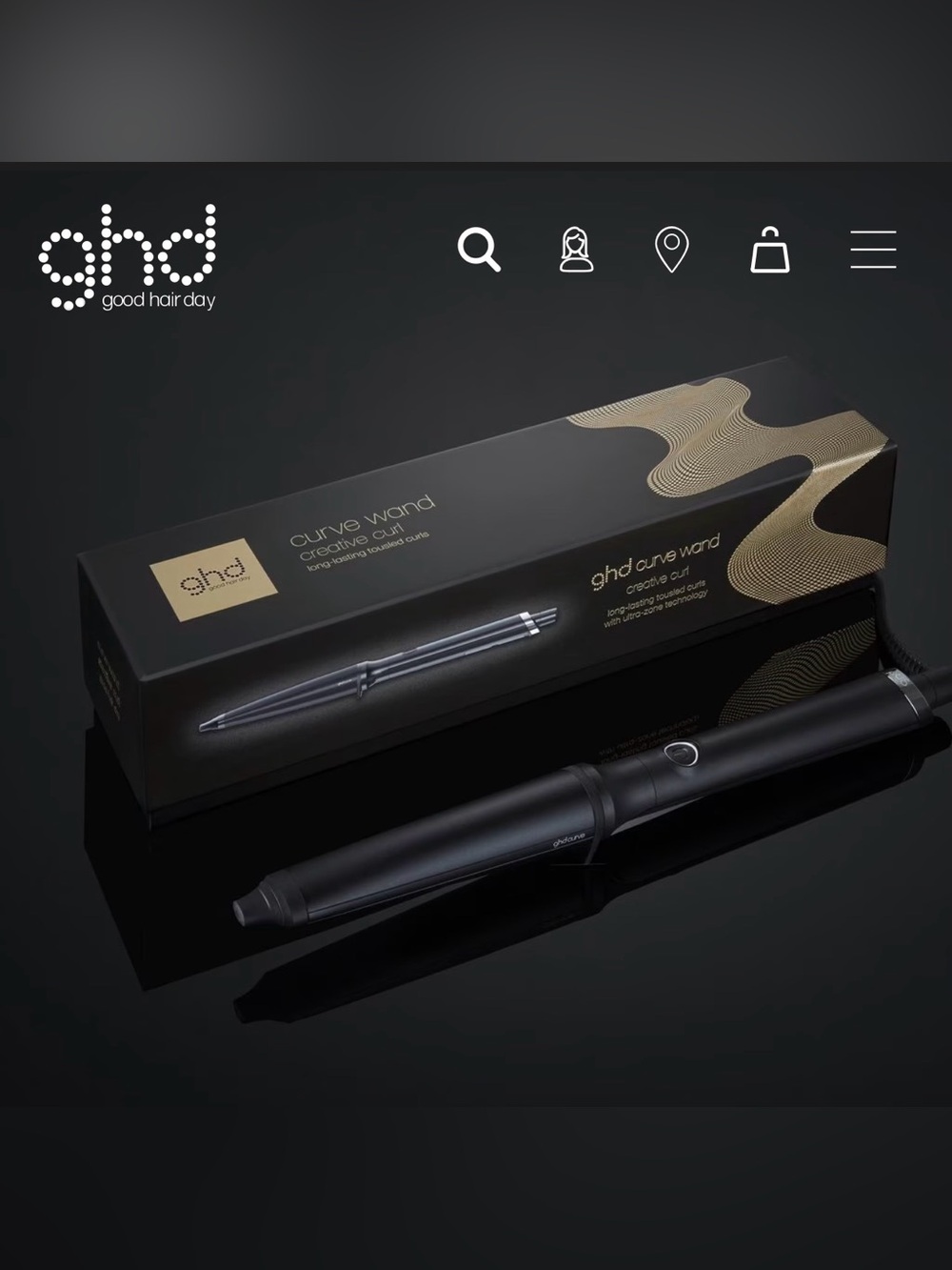 ghd Creative Curl Tapered Curling Wand
